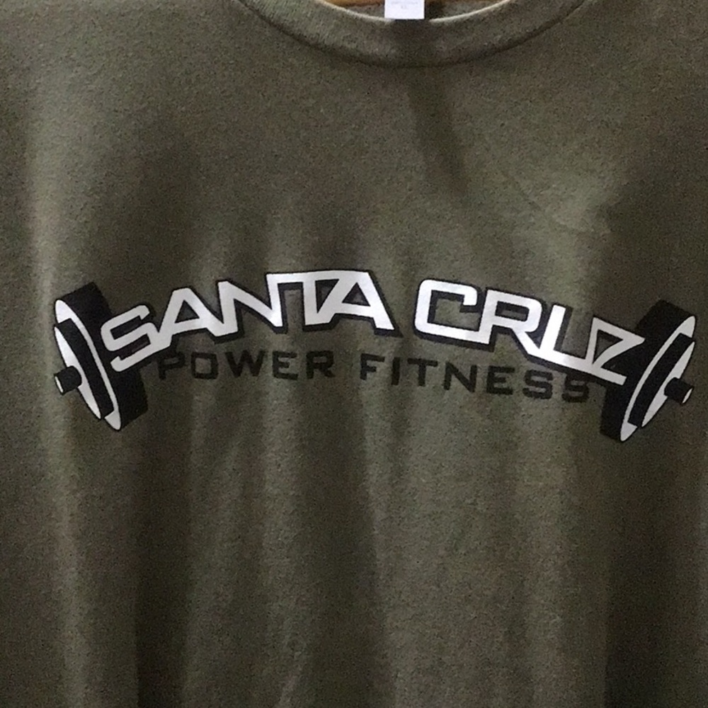 Santa Cruz Power Fitness Army Green XL T Shirt